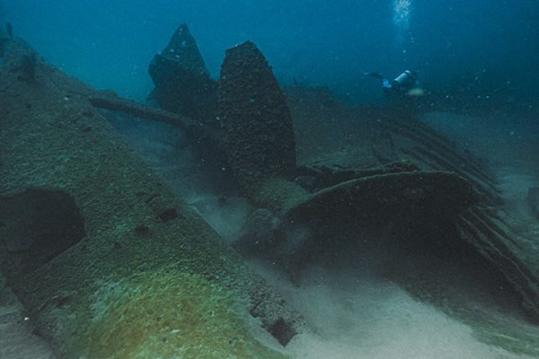 S S Orestes Ship Wreck propellor